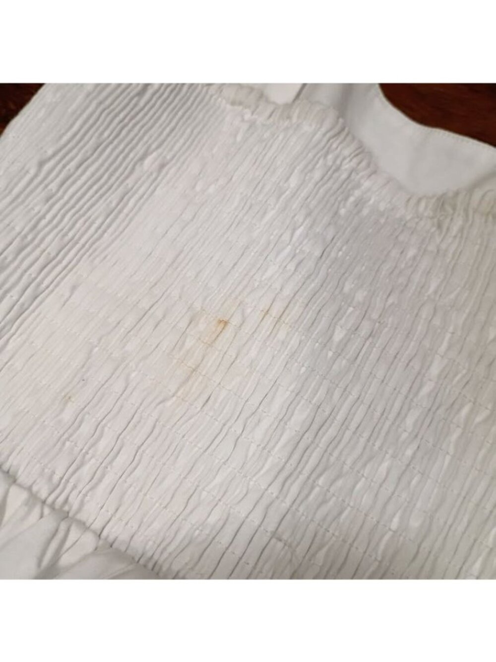 Line & Dot White Wide-Leg Sleeveless Jumpsuit With Smocked Back Size Small - Picture 8 of 14
